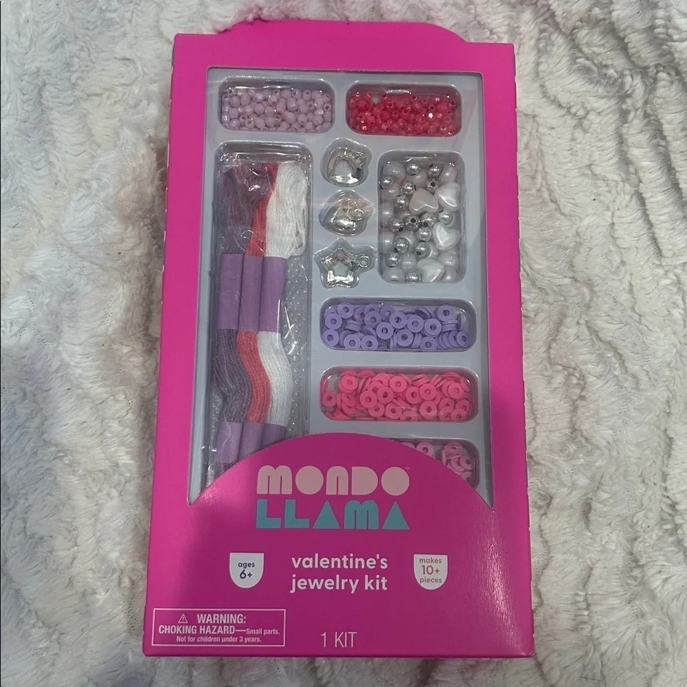 Jewelry Kit friendship charm bracelet pink/purple/silver bundle of 4 new in box